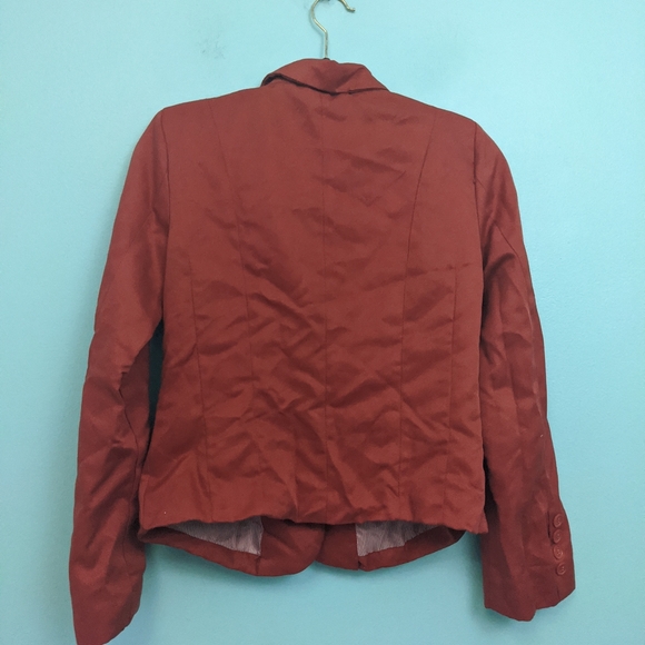 Neu Look Orange Long Sleeve Blazer Medium - Picture 5 of 6